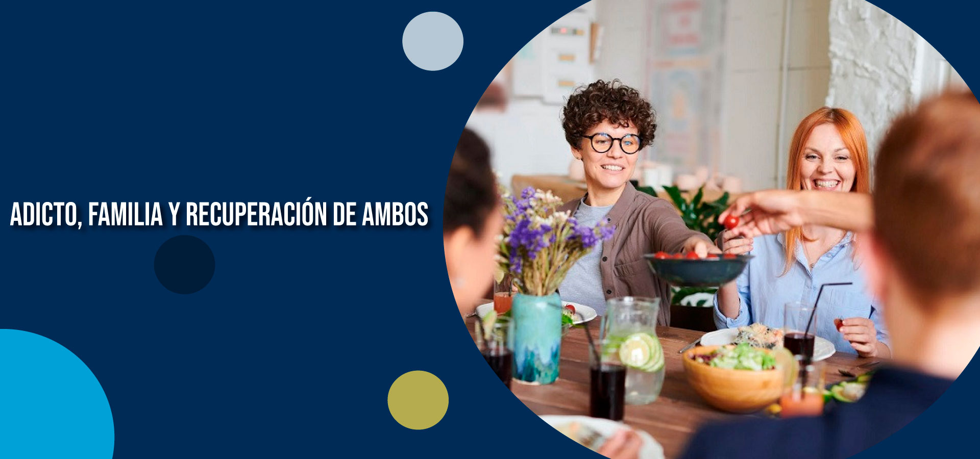 Clínica Ser - Adicto, familia y recuperación de ambos - Banner